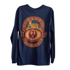 Men’s Rugar Navy Blue Deer Graphic T-Shirt